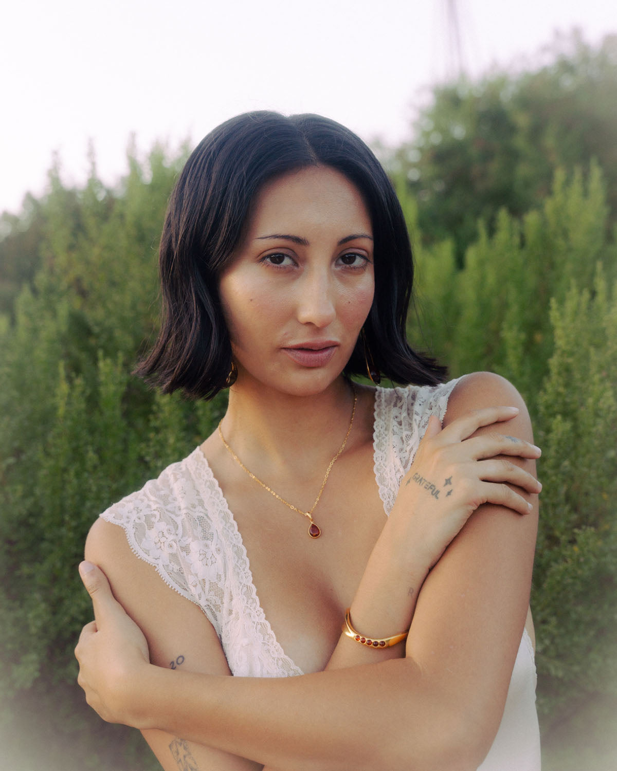 Cognac Drop Necklace