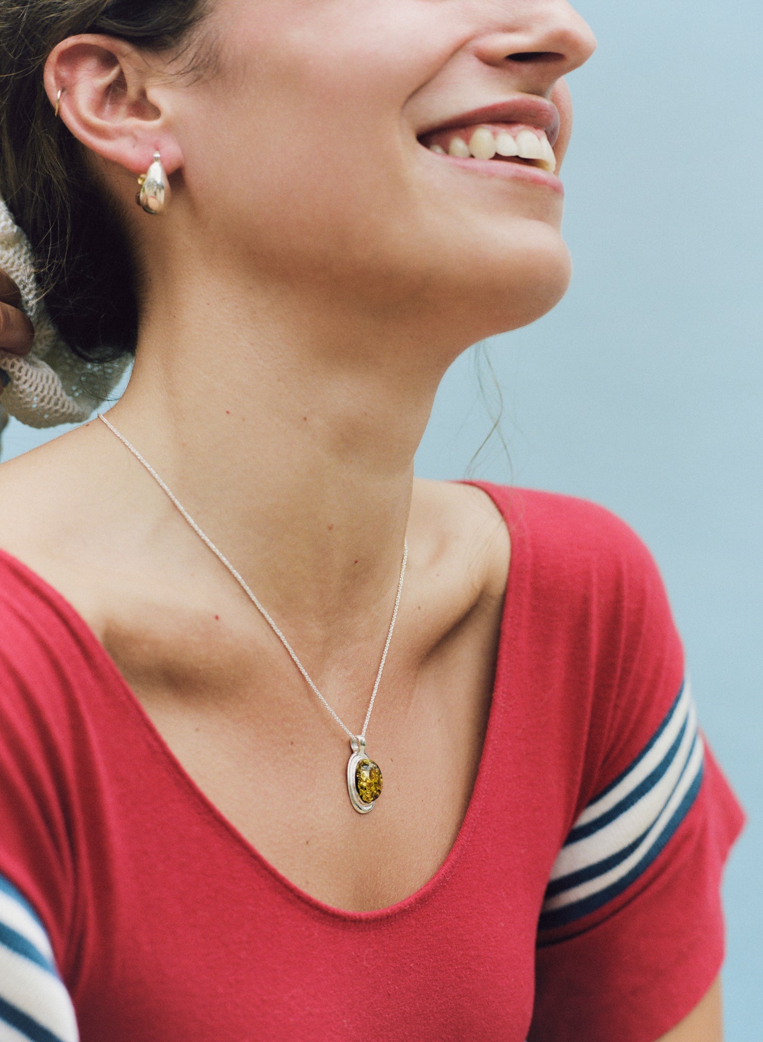 Molten Gemstone Necklace